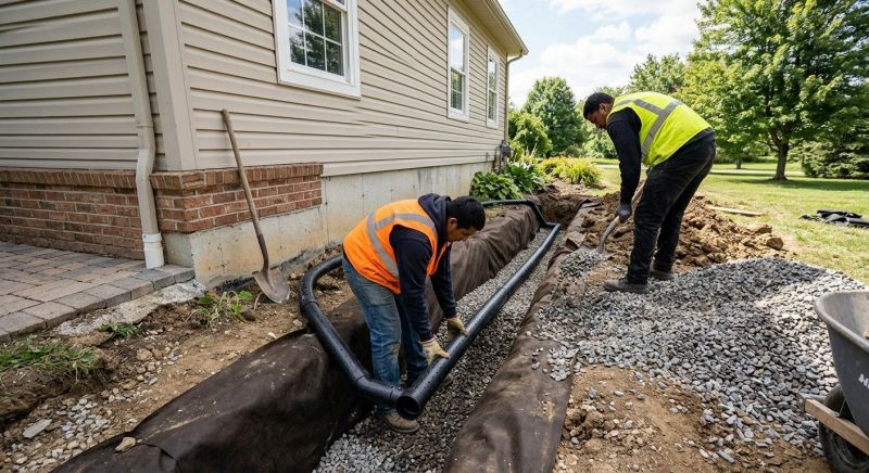 French Drain Replacement in Tuscaloosa, AL